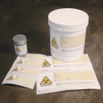 BIOHAZARD ЕТИКЕТИ , 160 х 72 mm , над 500 мл , 2 етикети за лист
