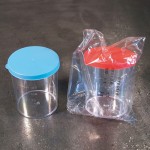 150 ML URINE CONTAINER , Bulk , Светло син