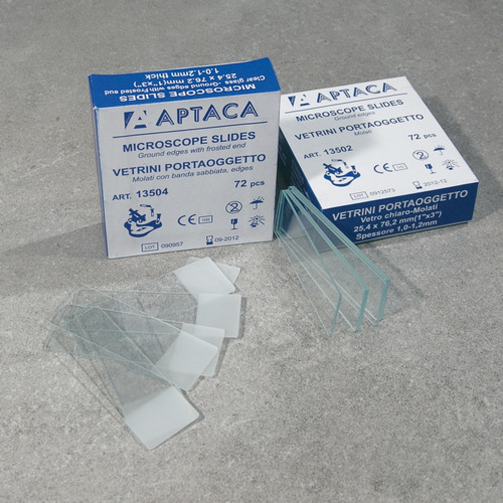 Микроскопски предметни стъкла , Frosted край , 26x76 mm