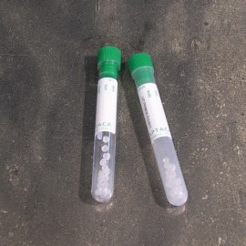 Епруветки с разделящи ГРАНУЛИ GREEN CAP , Vol. 5 мл , Ø 12 х 86 mm , С етикет , PP