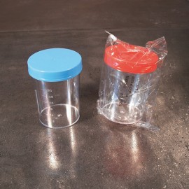 200 ML URINE CONTAINER , Стерилна - Ind. увити , Red